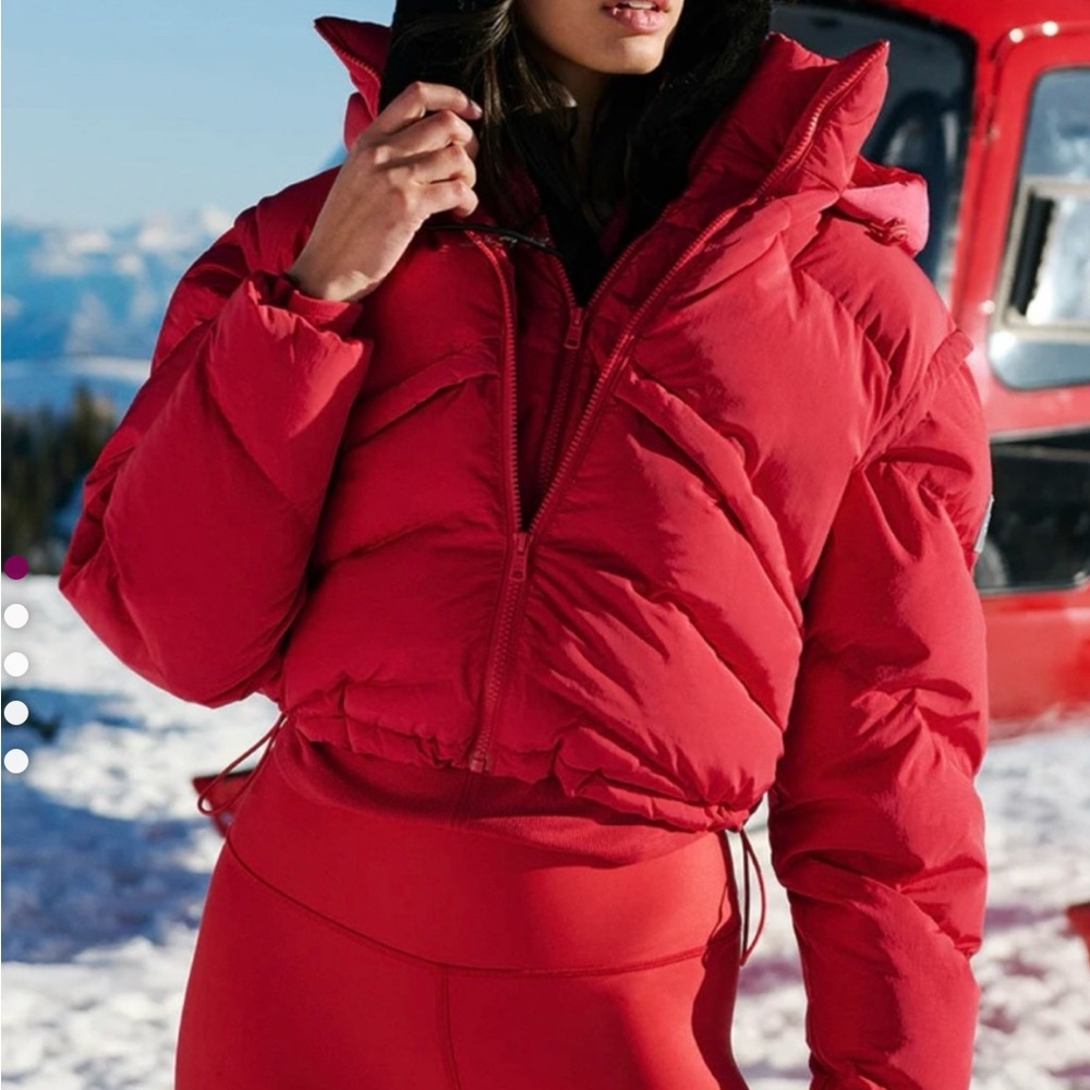 Women's Red Puffer Jacket